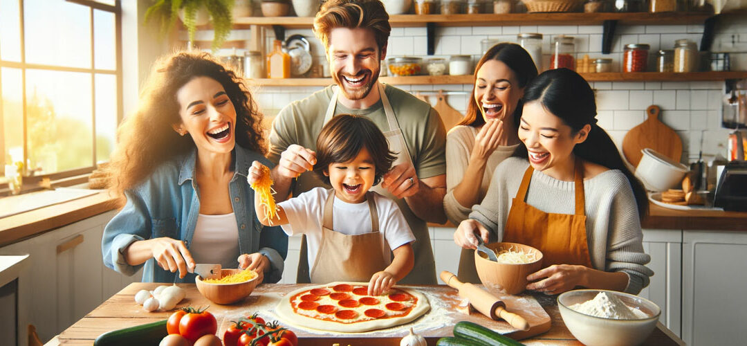 Family Fun in the Kitchen: Making Pizza Together